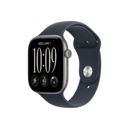 Apple Watch Series 12 GPS 46mm Space Grey Aluminium Case with Navy Blue Sport Band - M/L | Apple – image 1