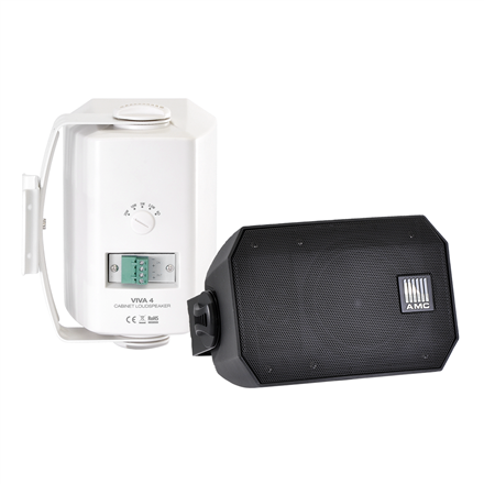 Shure | Wall Mount Plastic Loudspeakers | VIVA 4 | 20 W | 89 dB | White/Black – nuotrauka 1
