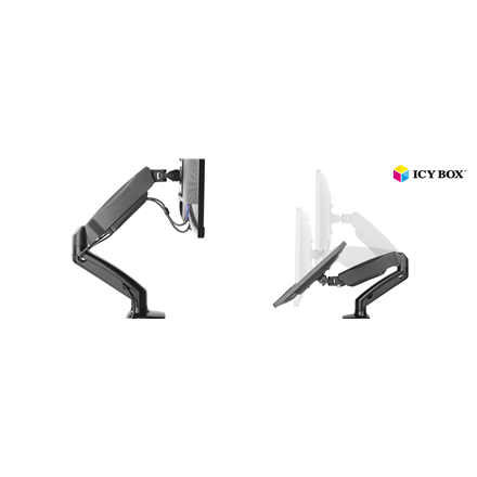 ICY BOX IB-MS303-T Monitor stand with desk mounted base for a screen size up to 27" | Raidsonic – nuotrauka 1