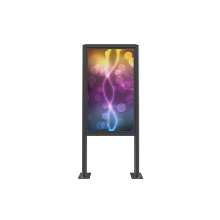 EDBAK | Floor stand | POK101 | 55 " | Maximum weight (capacity) 80 kg | Black – nuotrauka 1