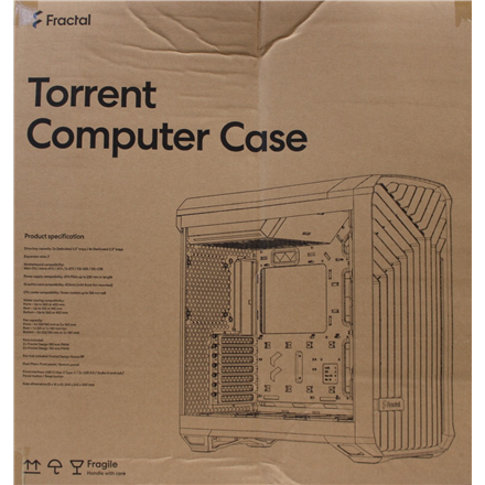 SALE OUT. Fractal Design Torrent Black RGB TG · Fractal Design · Torrent Black RGB TG Light Tint – image 1