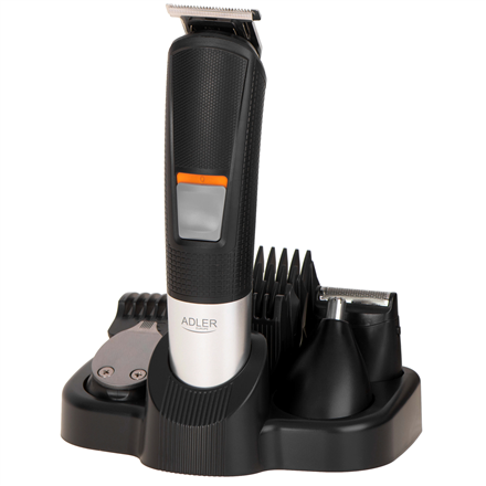 Adler Grooming set 5 in 1 | AD 2943 | Cordless | Number of length steps 4 | Black – nuotrauka 1