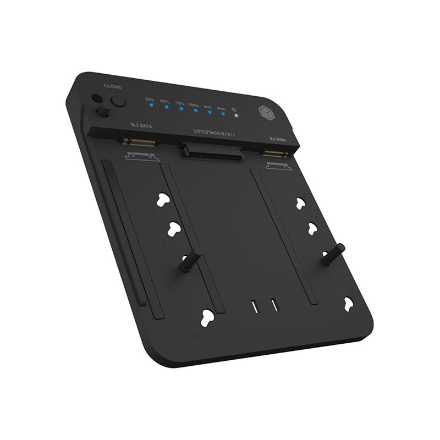 Raidsonic Icy Box IB-2915MSCL-C31 Docking & CloneStation for M.2 NVMe & M.2 SATA SSD & 2.5”/3.5” SATA SSD/HDD – nuotrauka 1