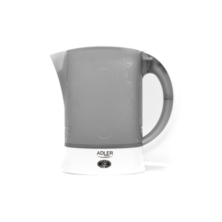 Adler | Travel Kettle | AD 1268 | Standard | 600 W | 0.6 L | Plastic | White – nuotrauka 1