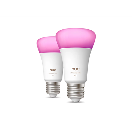 Philips Hue WCA 810 A60 2P EU | E27 | 6 W | White and colour light | Bluetooth and Zigbee – nuotrauka 1