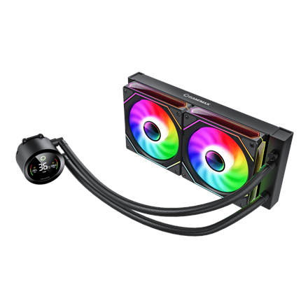 Gamemax CPU Liquid Cooler | ICEBURG 240 DIGITAL BK | Black – nuotrauka 1