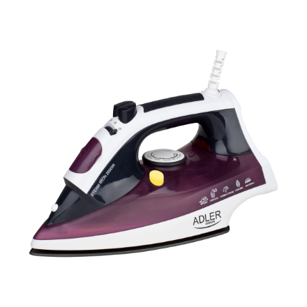 Iron | Adler | AD 5022 | With cord | 2200 W | Purple/White – nuotrauka 1