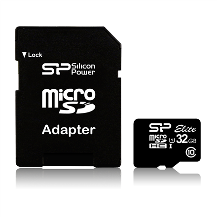 Silicon Power | Elite UHS-I | 16 GB | MicroSDHC | Flash memory class 10 | SD adapter – nuotrauka 1