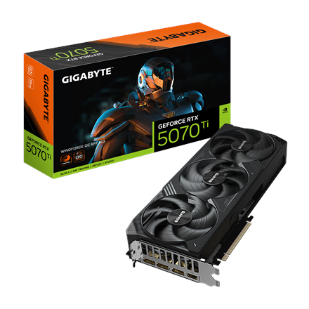 Gigabyte GeForce RTX 5070 Ti WINDFORCE OC SFF 16G · NVIDIA · 16 GB – nuotrauka 1