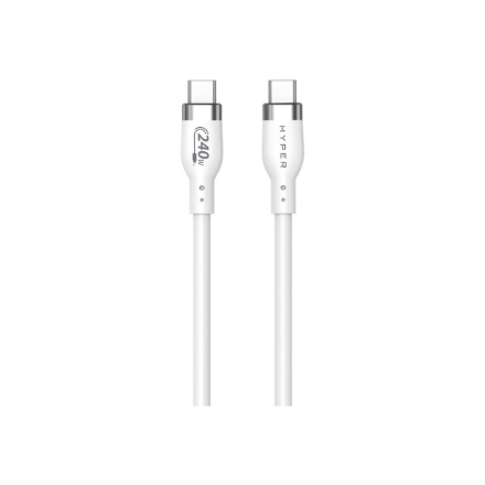 Hyper | 2M Silicone 240W USB-C Charging Cable | USB-C to USB-C – nuotrauka 1
