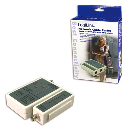 Logilink | Cable tester for RJ45 and BNC with remote unit – nuotrauka 1