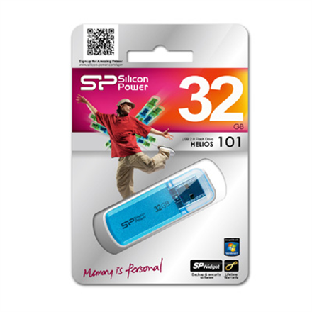 Silicon Power | Helios 101 | 32 GB | USB 2.0 | Blue – image 1