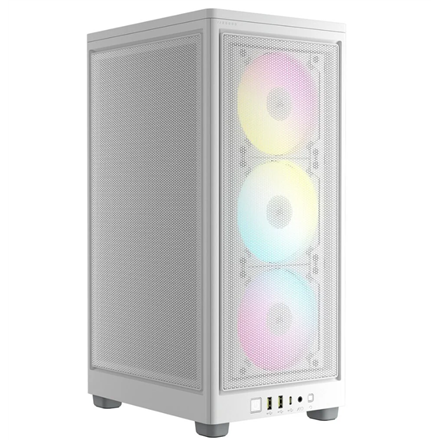 Corsair | RGB AIRFLOW PC Case | 2000D | Mini-ITX | SFX | White – nuotrauka 1