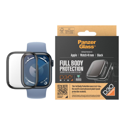 PanzerGlass | Screen protector | Apple | Watch Series 9 with D30, 41mm | Glass | Black – nuotrauka 1