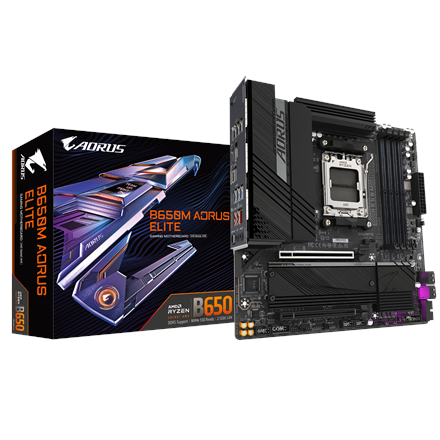 Gigabyte B650M AORUS ELITE (rev. 1.3) · Processor family AMD · Processor socket AM5 – nuotrauka 1