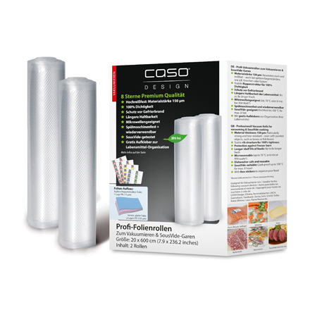 Caso | Foil rolls | 01221 | 2 units | Dimensions (W x L) 20 x 600 cm | Ribbed – nuotrauka 1