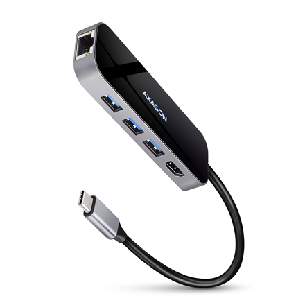 AXAGON SuperSpeed USB-C COMBO 6in1 Hub | HMC-6GL – nuotrauka 1