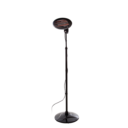 SUNRED | Heater | SMQ2000A, Elekra Quartz Standing | Infrared | 2000 W | Black | IP34 – image 1