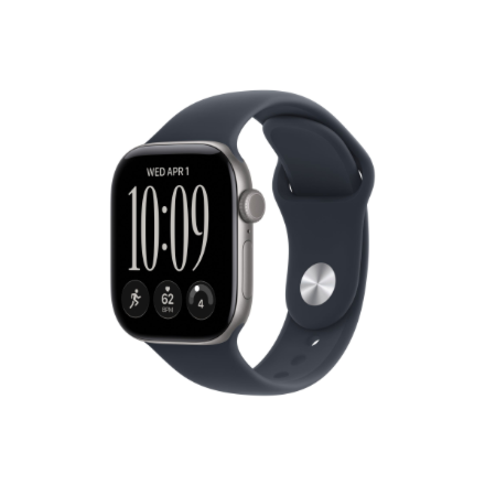 Apple Watch Series 12 GPS + Cellular 42mm Space Grey Aluminium Case with Navy Blue Sport Band - S/M | Apple – image 1