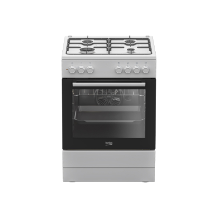 Beko FBE62120WD Cooker, Gas hob, Electric oven, Width 60 cm, White | BEKO – nuotrauka 1