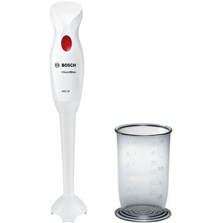 Bosch | Blender | CleverMixx MSM14100 | Hand Blender | 400 W | Number of speeds 1 | White – nuotrauka 1