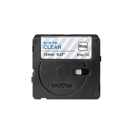 Brother BTAG-133 | Blue on Clear | Btag – nuotrauka 1