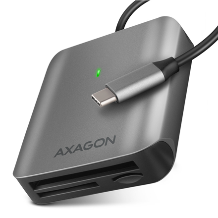 AXAGON Aluminum high-speed USB-C 3.2 Gen 1 memory card reader, 3 slots | CRE-S3C – nuotrauka 1