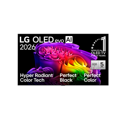 LG OLED 4K AI G6 TV | OLED77G61LW | 77 | Smart TV | webOS | UHD | Black – nuotrauka 1