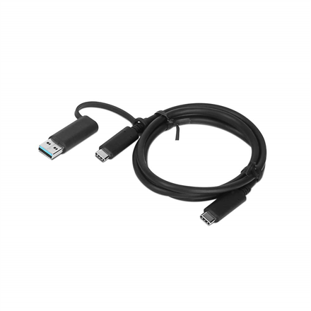 Lenovo | 1m, Hybrid USB-C with USB-A Cable – image 1
