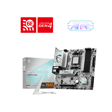 MSI B840M GAMING PLUS WIFI6E · Processor family AMD · Processor socket AM5 – image 1
