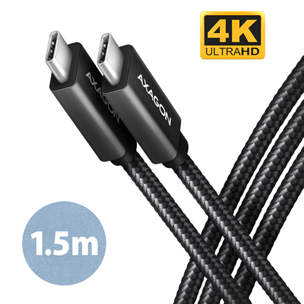 AXAGON | Data and charging USB 2.0 cable, 1.5 m | BUCM32-CM15AB | USB-C to USB-C – image 1