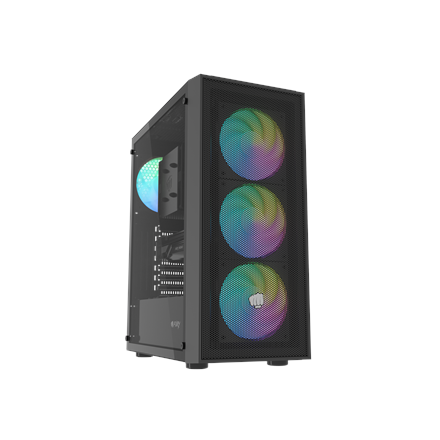Fury PC Case | SHOBO SH8F ARGB | Midi Tower | Black – nuotrauka 1