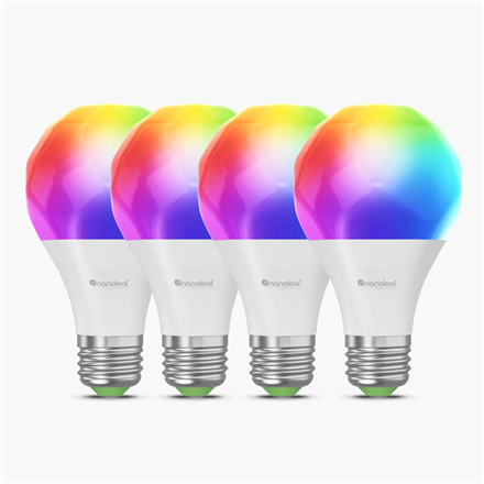 Nanoleaf Essentials Smart A60 Bulb Matter WiFi 900Lm 2700-6500K, 4pcs pack · E27 · 9 W – nuotrauka 1