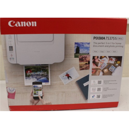 SALE OUT. Canon PIXMA TS3751i Wireless Colour All-in-One Inkjet Photo Printer, White · SALE OUT. · Canon PIXMA TS3751i – image 1