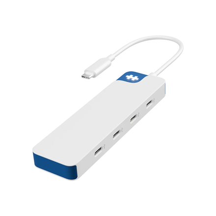 Hyper HyperDrive Flex 4 Port USB-C Hub, White/Blue | HD5201BUGL – nuotrauka 1