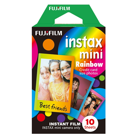 Fujifilm | Instax Mini Rainbow Instant Film | 86 x 54 mm | Quantity 10 – image 1