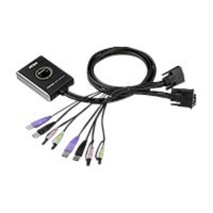 Aten 2-Port USB DVI/Audio Cable KVM Switch with Remote Port Selector · Aten · 2-Port USB DVI/Audio Cable KVM Switch with Remote Port Selector – nuotrauka 1