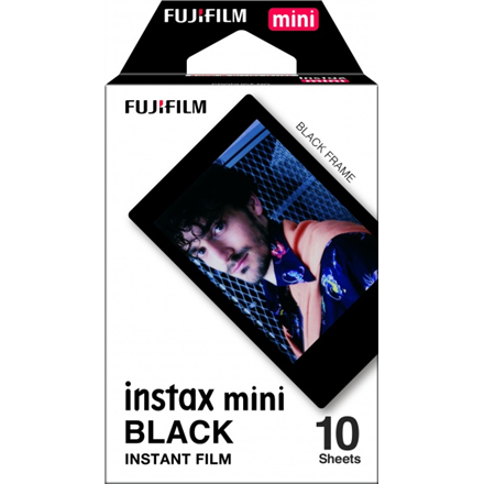 Fujifilm | Instax Mini | BLACK FRAME (10pl) Instant Film | 54 x 86 mm – nuotrauka 1