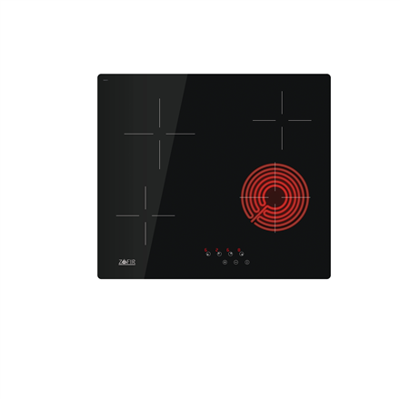 CATA Hob | VMTZ 64 | Vitroceramic | Number of burners/cooking zones 4 | Touch | Black – nuotrauka 1