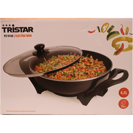 SALE OUT. Tristar PZ-9130 Electric Wok, Black · SALE OUT. · Tristar Electric Wok – image 1