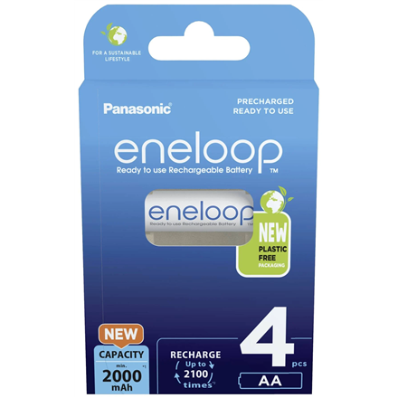 Panasonic | Rechargeable Batteries | ENELOOP BK-3MCDE/4BE | AA | 2000 mAh | 4 pc(s) – image 1
