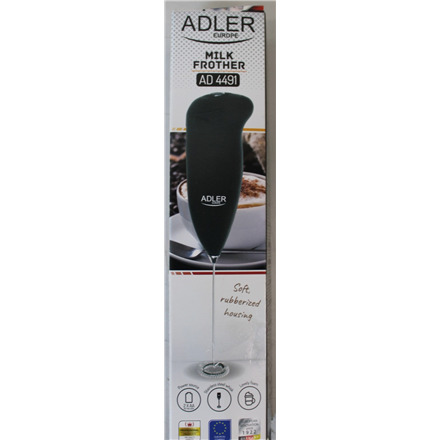 SALE OUT. Adler Milk Frother | AD 4491 | Milk frother | Black | DAMAGED PACKAGING – image 1